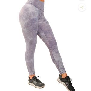 Til you collapse Effortless Classic Leggings - Periwinkle Tie Dye size S